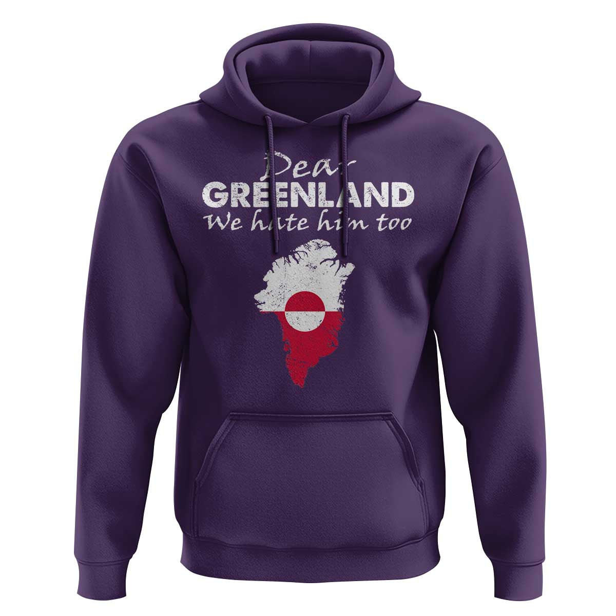 Dear Greenland We Hate Him Too Hoodie Greenland Political Protest
