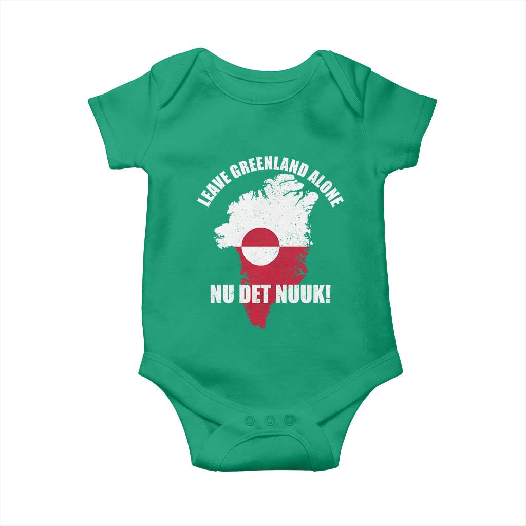 Nu Det Nuuk Leave Greenland Alone Baby Onesie Political Statement Greenland Policy