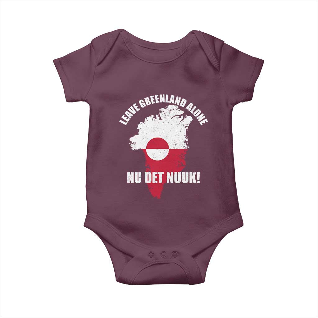 Nu Det Nuuk Leave Greenland Alone Baby Onesie Political Statement Greenland Policy