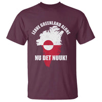 Nu Det Nuuk Leave Greenland Alone T Shirt Political Statement Greenland Policy