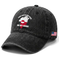 Nu Det Nuuk Leave Greenland Alone Washed Cotton Baseball Cap Political Statement Greenland Policy