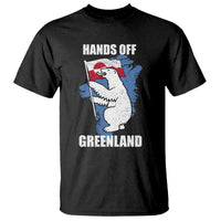 Hands Off Greenland Protest T Shirt Support Greenland Bear Holding Flag