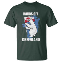 Hands Off Greenland Protest T Shirt Support Greenland Bear Holding Flag