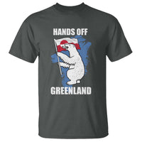 Hands Off Greenland Protest T Shirt Support Greenland Bear Holding Flag