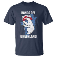 Hands Off Greenland Protest T Shirt Support Greenland Bear Holding Flag