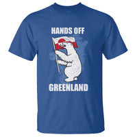 Hands Off Greenland Protest T Shirt Support Greenland Bear Holding Flag
