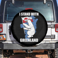 I Stand With Greenland Spare Tire Cover Polar Bear Greenland Protest
