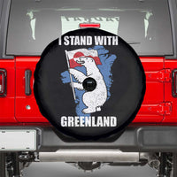 I Stand With Greenland Spare Tire Cover Polar Bear Greenland Protest