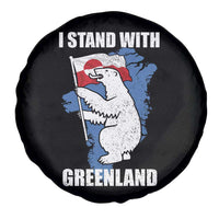 I Stand With Greenland Spare Tire Cover Polar Bear Greenland Protest
