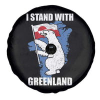 I Stand With Greenland Spare Tire Cover Polar Bear Greenland Protest