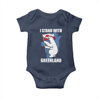 I Stand With Greenland Baby Onesie Polar Bear Greenland Protest
