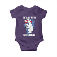 I Stand With Greenland Baby Onesie Polar Bear Greenland Protest