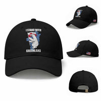 I Stand With Greenland Baseball Cap Polar Bear Greenland Protest