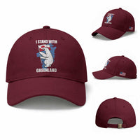 I Stand With Greenland Baseball Cap Polar Bear Greenland Protest