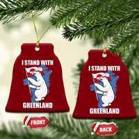 I Stand With Greenland Ceramic Ornament Polar Bear Greenland Protest