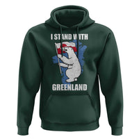 I Stand With Greenland Hoodie Polar Bear Greenland Protest