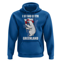 I Stand With Greenland Hoodie Polar Bear Greenland Protest