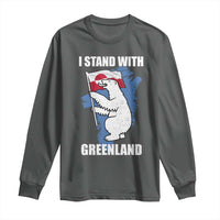 I Stand With Greenland Long Sleeve Shirt Polar Bear Greenland Protest