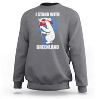 I Stand With Greenland Sweatshirt Polar Bear Greenland Protest