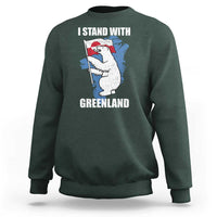 I Stand With Greenland Sweatshirt Polar Bear Greenland Protest