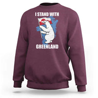 I Stand With Greenland Sweatshirt Polar Bear Greenland Protest