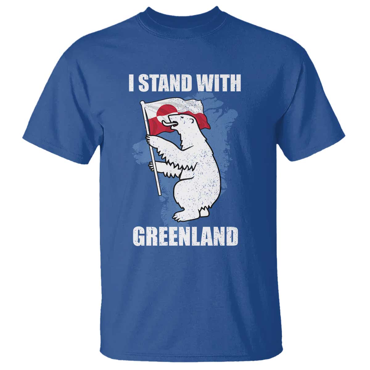 I Stand With Greenland T Shirt Polar Bear Greenland Protest