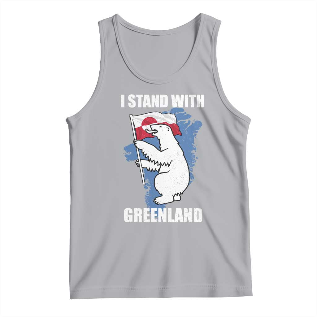 I Stand With Greenland Tank Top Polar Bear Greenland Protest