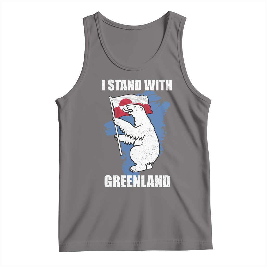 I Stand With Greenland Tank Top Polar Bear Greenland Protest