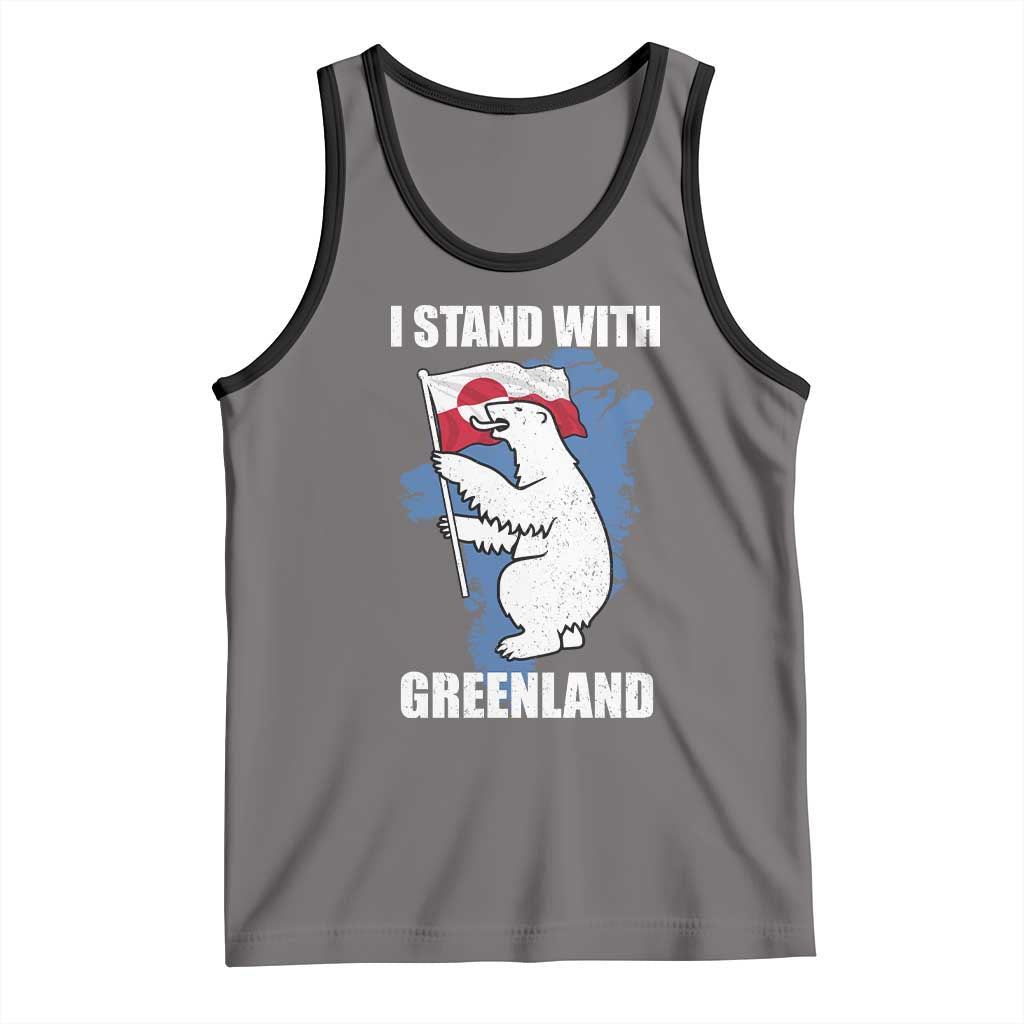 I Stand With Greenland Tank Top Polar Bear Greenland Protest