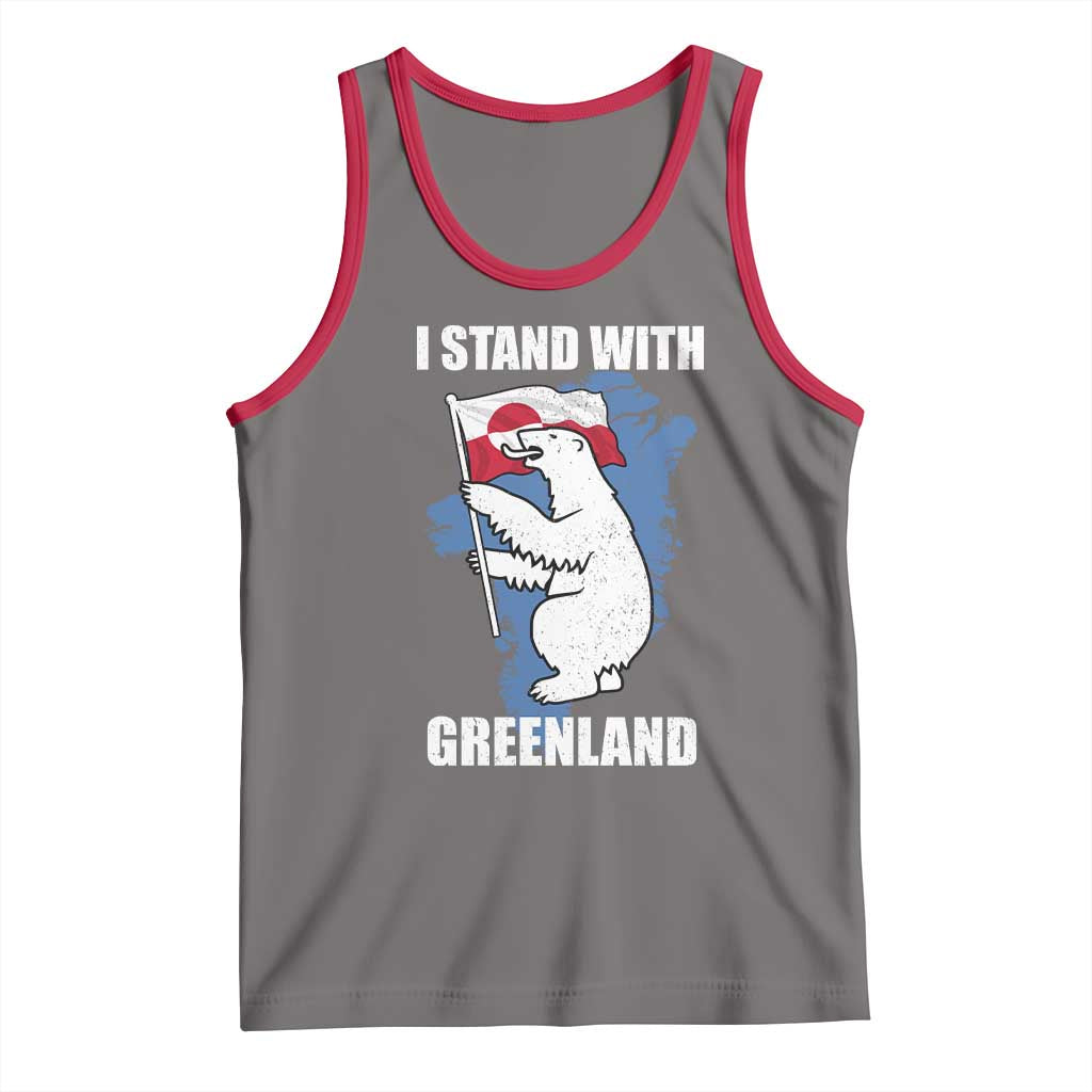 I Stand With Greenland Tank Top Polar Bear Greenland Protest