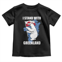 I Stand With Greenland Toddler T Shirt Polar Bear Greenland Protest
