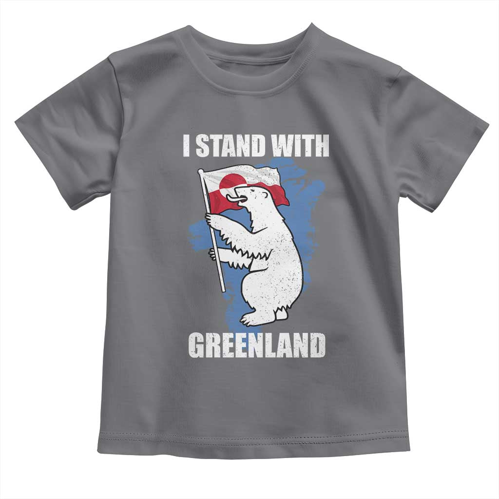 I Stand With Greenland Toddler T Shirt Polar Bear Greenland Protest