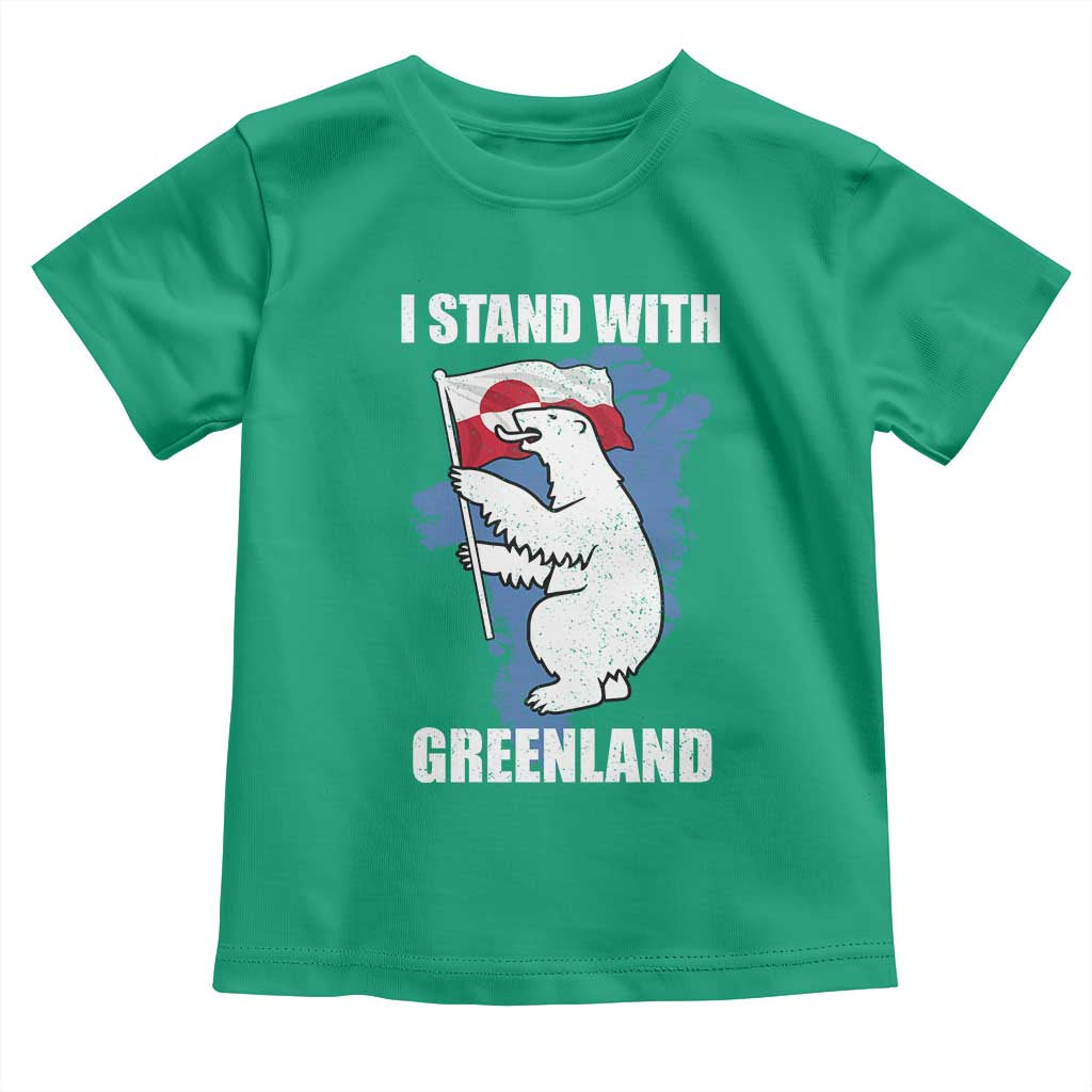 I Stand With Greenland Toddler T Shirt Polar Bear Greenland Protest