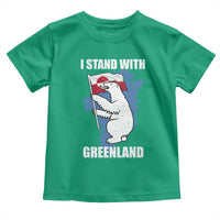 I Stand With Greenland Toddler T Shirt Polar Bear Greenland Protest