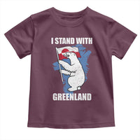 I Stand With Greenland Toddler T Shirt Polar Bear Greenland Protest