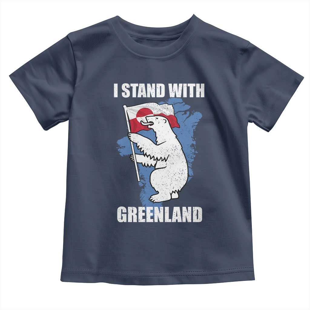 I Stand With Greenland Toddler T Shirt Polar Bear Greenland Protest