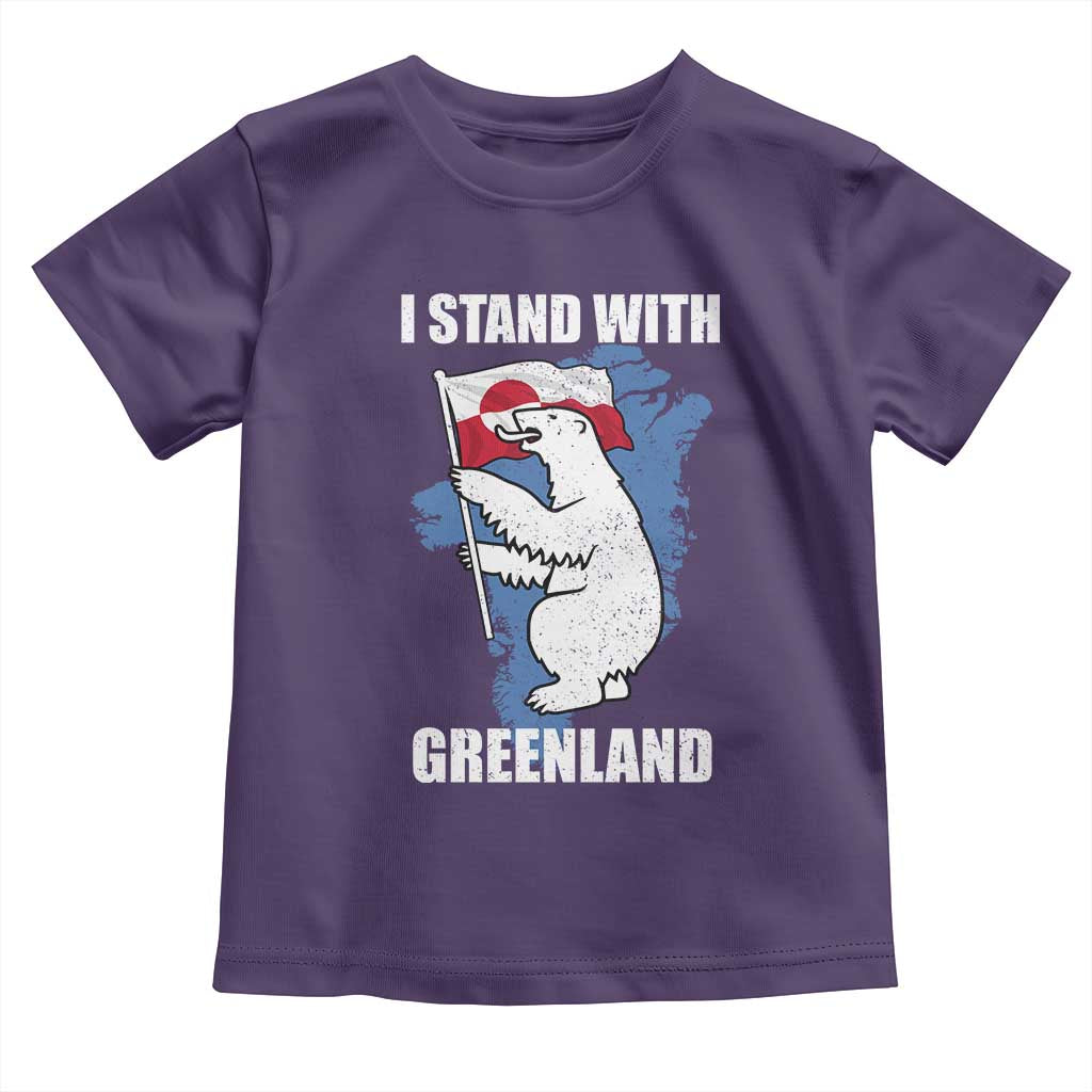 I Stand With Greenland Toddler T Shirt Polar Bear Greenland Protest