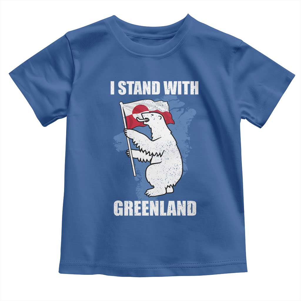 I Stand With Greenland Toddler T Shirt Polar Bear Greenland Protest