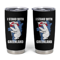 I Stand With Greenland Tumbler Cup Polar Bear Greenland Protest