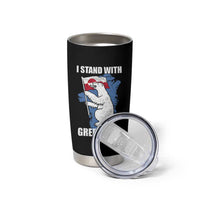 I Stand With Greenland Tumbler Cup Polar Bear Greenland Protest