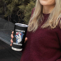 I Stand With Greenland Tumbler Cup Polar Bear Greenland Protest