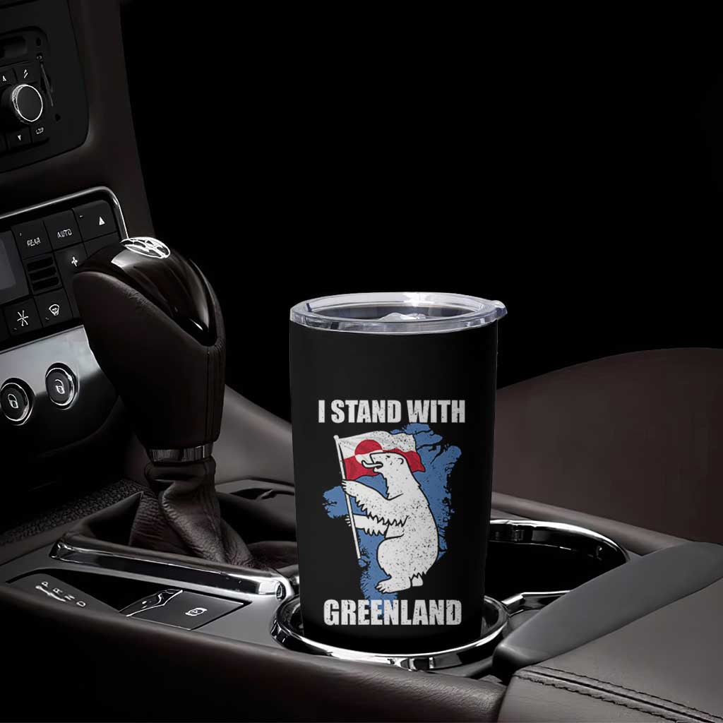 I Stand With Greenland Tumbler Cup Polar Bear Greenland Protest