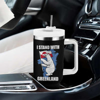 I Stand With Greenland Tumbler With Handle Polar Bear Greenland Protest