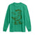 Funny St Patrick's Day Lucky Goose On The Loose Long Sleeve Shirt Cowboy Goose Shamrock