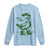 Funny St Patrick's Day Lucky Goose On The Loose Long Sleeve Shirt Cowboy Goose Shamrock
