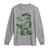 Funny St Patrick's Day Lucky Goose On The Loose Long Sleeve Shirt Cowboy Goose Shamrock