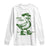 Funny St Patrick's Day Lucky Goose On The Loose Long Sleeve Shirt Cowboy Goose Shamrock