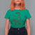 Funny St Patrick's Day Lucky Goose On The Loose T Shirt For Women Cowboy Goose Shamrock