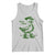 Funny St Patrick's Day Lucky Goose On The Loose Tank Top Cowboy Goose Shamrock