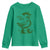 Funny St Patrick's Day Lucky Goose On The Loose Youth Sweatshirt Cowboy Goose Shamrock